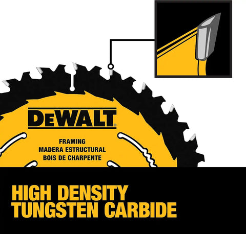 DEWALT Circular Saw Blade, 7 1/4 Inch, 24 Tooth, Wood Cutting (DWA171424B10), 10 Count (Pack of 1)