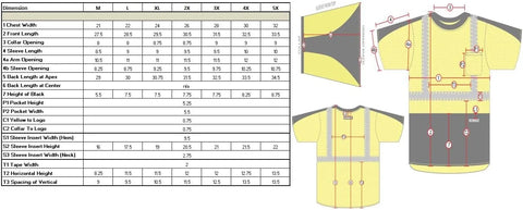 DEWALT DST11B-2PGB-L Class 2 Moisture Wicking T-Shirt, Large