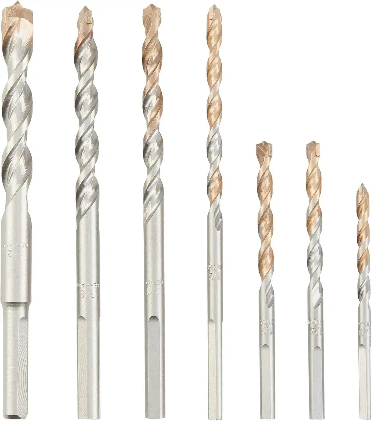 DEWALT Masonry Drill Bit Set, Percussion, Concrete & Block, 7-Piece (DW5207)