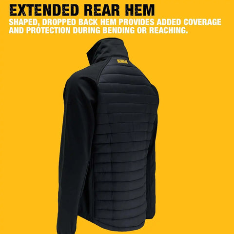 DEWALT Men's Hybrid, Lightweight, Water Resistant, Insulated Work Jacket
