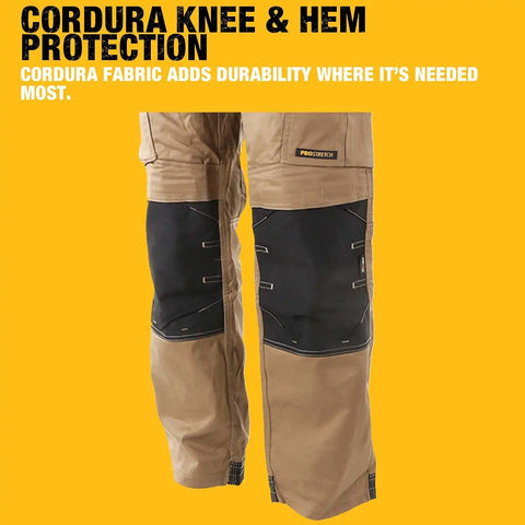 DEWALT Protradesman Men's Loose Fit, Holster Pocket, Cottonpoly Stretch Work Pants