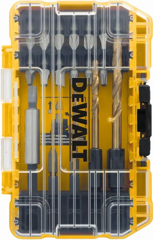 DEWALT Tough Grip 27 Pc Screwdriver Bit Set and Impact Drill Driver Bit Set, Extra Durable Heavy Duty Torsion Zone Technology (DWAF2504TG)