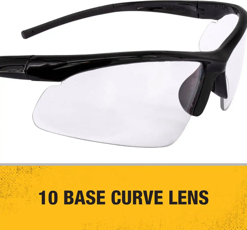 DEWALT DPG51-1C Radius Clear 10 Base Curve Lens Protective Safety Glasses