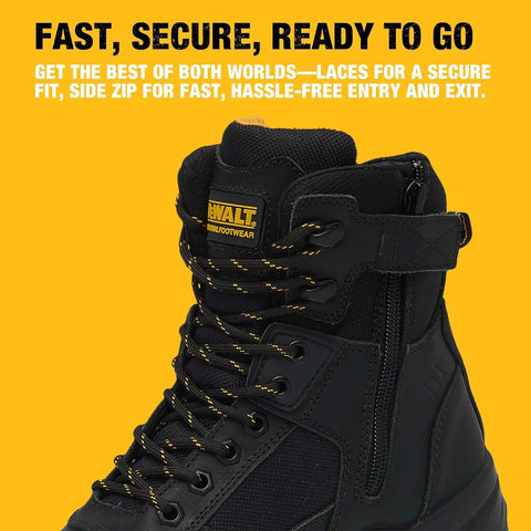 DEWALT Bryant Waterproof, Side Zip, Steel Toe, Men's Safety Work Boot