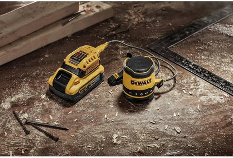DEWALT Bluetooth Speaker, USB-C Rechargeable, Jobsite (DCR008)