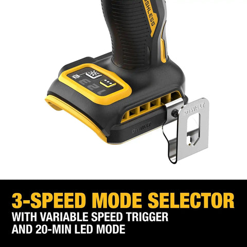 20V MAX XR Brushless Cordless 3-Speed High Torque 1/4 in. Impact Driver Kit with XR POWERPACK and Charger (DCF860QQ1)