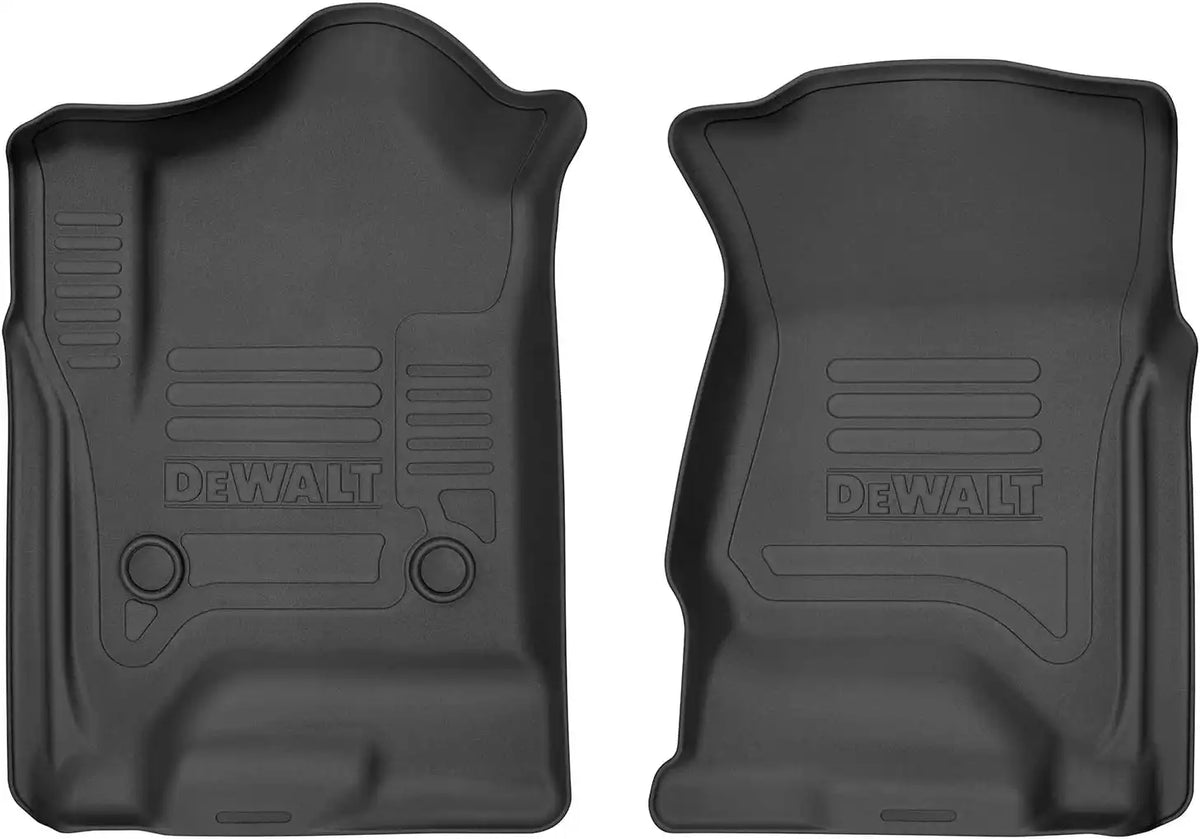 DEWALT DXTAFL001 Front Floor Liners Fits 14-18 Silverado/Sierra 1500 Crew/Double Cab, 2019 Silverado LD/Sierra Limited 1500 Crew/Double Cab