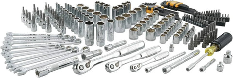 DEWALT 200-Piece Socket Set, Metric/SAE Mechanic Tool Set with Storage Case (DWMT75000)