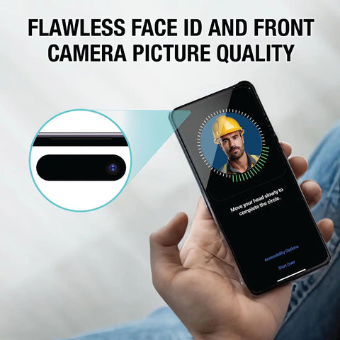 DEWALT Glass Screen Protector for iPhone — Apple Compatible — Easy Install — Applicator Included — 2-Pack (iPhone 16 Plus)