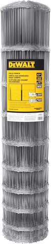 DeWALT – Field Fence – 47 in. x 132 ft. 12.5‑Gauge Galvanized Steel – for Livestock Enclosures | Pasture Fencing | Farm and Property Protection