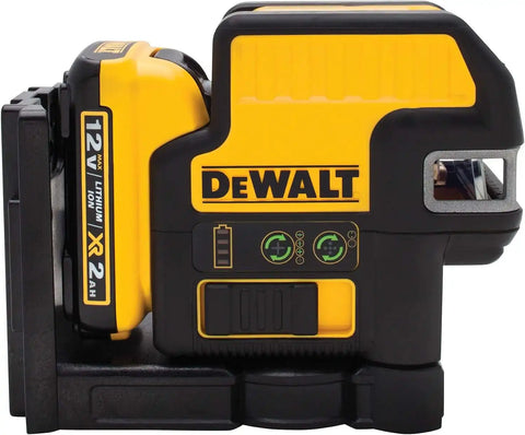 DEWALT 12V MAX Laser Level, 2 Spot and Cross Line Laser, Red (DW0822LR)