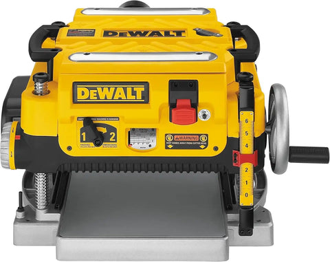 DEWALT Planer, Thickness Planer, 13-Inch, 3 Knife for Larger Cuts, Two Speed 20,000 RPM Motor, Corded (DW735)