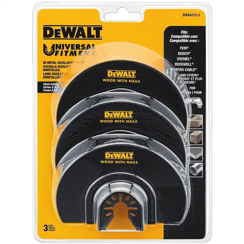 DEWALT DWA4212-3 Oscillating Flush Cut Blade, 3PK,