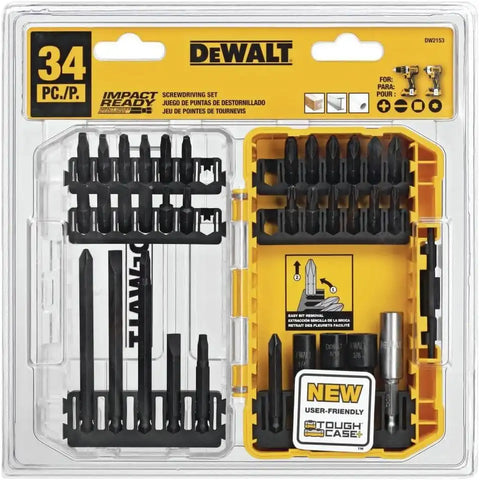 DEWALT Impact Driver, Screwdriver Bit Set, 34-Piece (DW2153)