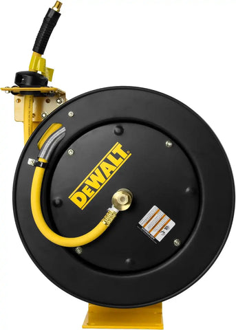 DEWALT 3/8 in. x 50 ft. Retractable Air Hose Reel with Rubber Hose