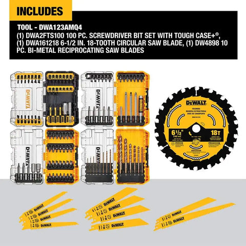 DEWALT DWA123AMQ4 100PC MASTER SET