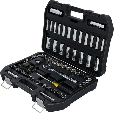 DEWALT Mechanics Tool Set, 84 Piece SAE/Metric Set with Low Profile 72-tooth Ratchet,1/4 Inch Drive (DWMT45424)