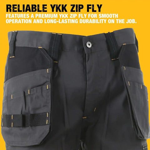 DEWALT Barstow Men's Pro-Stretch, Water Resistant, Slim Fit, Holster Pocket, Utility Work Pants