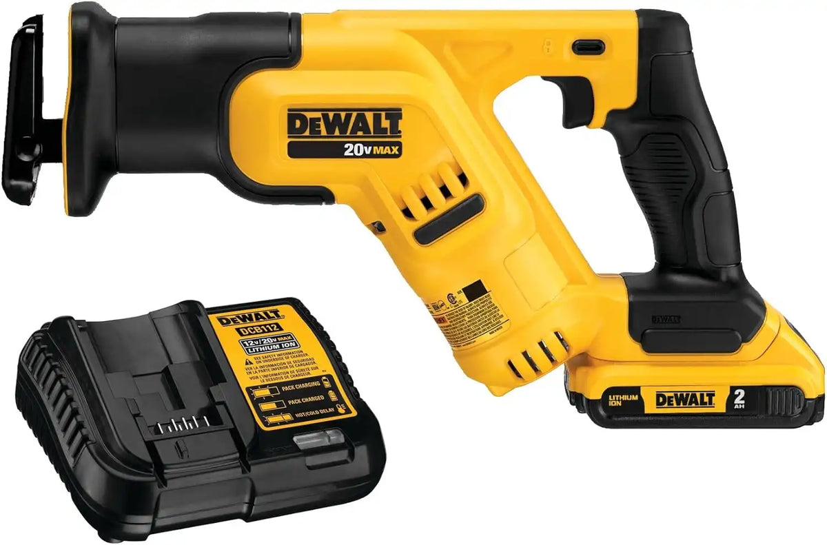 DEWALT 20V MAX* Cordless Reciprocating Saw Kit, Compact, 2-Amp Hour (DCS387D1)