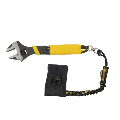 DEWALT Wristband Tool Anchor with Lanyard, Black/Yellow
