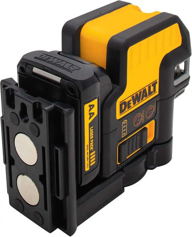 DEWALT 12V MAX Laser Level, 5 Spot Laser and Cross Line Laser, Red, AA Battery Starter Pack Included (DW0825LR)