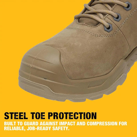 DEWALT Hayes Men's Waterproof, Leather, Steel Toe, Safety Work Boot