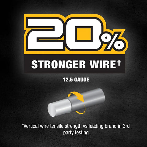 DeWALT – 4 in. x 4 in. Mesh Welded Wire Fence – 48 in. x 330 ft. 12.5‑Gauge Galvanized Steel – for Sheep and Goat Enclosures | Pasture Fencing | Farm and Property Protection