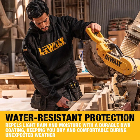 DEWALT Rexburg Men's Water Resistant, Cottonpoly, Heavy Duty, Work Hoodie