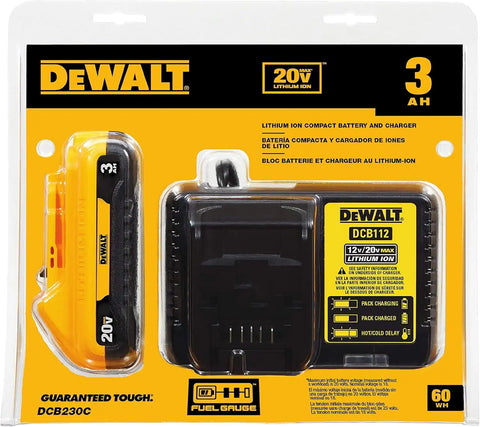 DEWALT 20V MAX Orbital Sander, Tool Only with 20V MAX Battery Pack with Charger, 3-Ah (DCW210B & DCB230C)