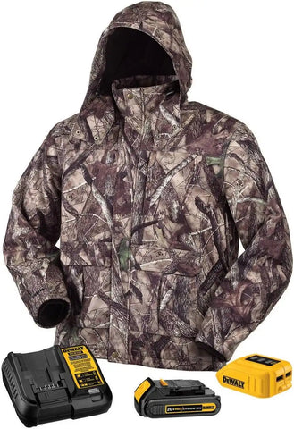 DEWALT DCHJ062C1-S 20V/12V MAX Camo Heated Jacket Kit, Small