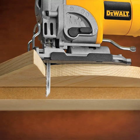 DEWALT DW3753H 4-Inch 6 TPI Fast Clean Cut Wood High Carbon Steel T-Shank Jig Saw Blade, 5-Pack