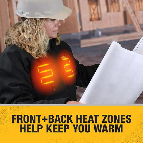 DEWALT DCHJ066C1-2XL 20V/12V MAX Women's Heated Jacket Kit, Black, XX-Large
