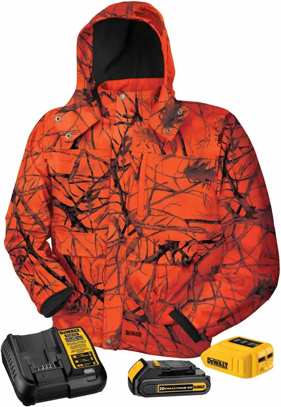 DEWALT DCHJ063C1-3XL 20V/12V MAX Blaze Camo Heated Jacket Kit, 3X-Large
