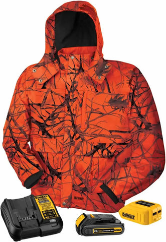 DEWALT DCHJ063C1-3XL 20V/12V MAX Blaze Camo Heated Jacket Kit, 3X-Large