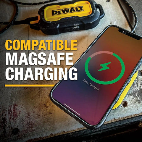 DEWALT Heavy Duty Strong Magnetic for iPhone 15 Pro Max Case, Fits MagSafe, Drop Resistant, Impact Protective Back Cover, Shockproof Slimfit for iPhone 15 ProMax Phone Case, Matte Black
