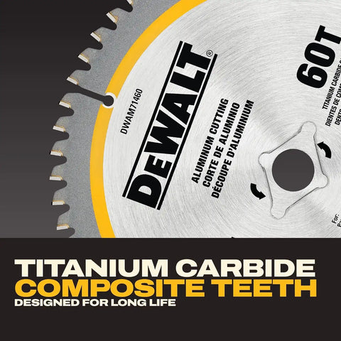 DEWALT 7-1/4In 60T Aluminum Saw Blade (DWAM71460)