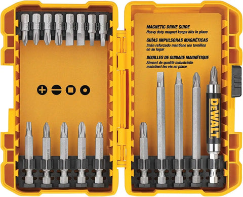 DEWALT Screwdriver Bit Set, 100 Pc Impact Driver Bit Set with Drill Bits, Magnetic Holder and Nut Drivers, FlexTorq Impact Ready, ToughCase Included (DWA2FTS100) (Pack of 5)