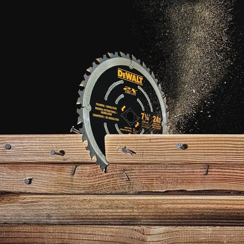 DeWalt Circular Saw Blade, 7 1/4 Inch, 24 Tooth, Demolition Wood Cutting, 10 Pack (DWA35724DB10)