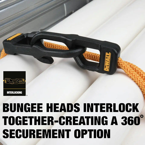 DEWALT DXBC300364 Black/Yellow 36" Premium Heavy-Duty Bungee Cords, 4 Pack