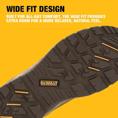 DEWALT Richardson Men's BOA Fit System, Nubuck Leather, Water Resistant, Wide Fit, Steel Toe, Safety Work Boot