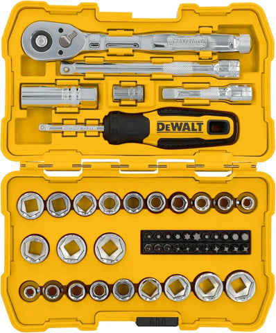 DEWALT Mechanics Tool Set, 3/8" Drive, 50 Piece (DWMT45423)