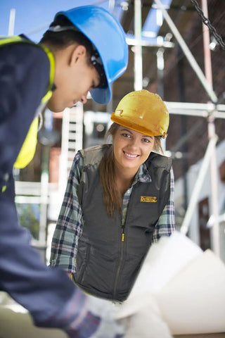 DEWALT DCHVL10C1-XS Women's Heated Quilted Vest, Gray, X-Small