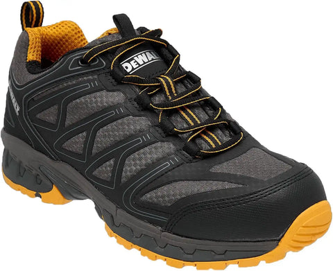 DEWALT Boron Men's Lightweight Aluminum Toe Safety Work Shoes – Slip Resistant, Breathable Mesh, ASTM Certified, Comfortable for Construction & Warehouse