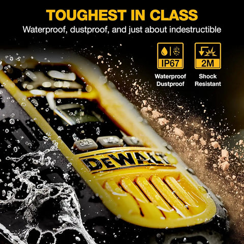 DEWALT DXFRS800 FRS Walkie Talkies, Long Range 2 Way Radio, 2W, IP67 Waterproof, Rechargeable, 2 Pack, DXFRS800