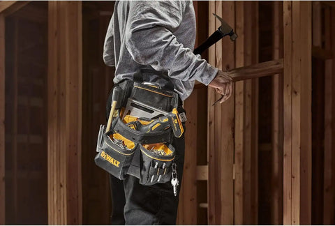 DEWALT Tool Pouch with Belt, 13 Pocket Professional Small Tool Belt Pouch (DWST540201) (Pack of 6)
