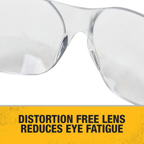 DEWALT DPG54-1D Protector Clear High Performance Lightweight Protective Safety Glasses with Wraparound Frame (Pack of 2)