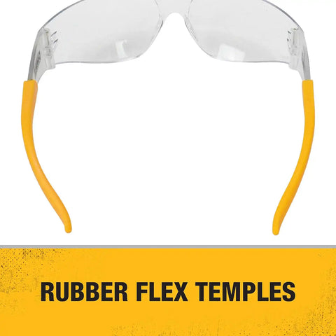 DEWALT DPG54-1D Protector Clear High Performance Lightweight Protective Safety Glasses with Wraparound Frame (Pack of 2)