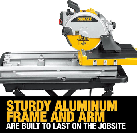 DEWALT Wet Tile Saw with Stand, 10-Inch, Corded (D24000S)