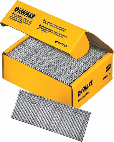 DEWALT Finish Nails, 1-1/4-Inch, 16GA, 2000-Pack (DCS16125)