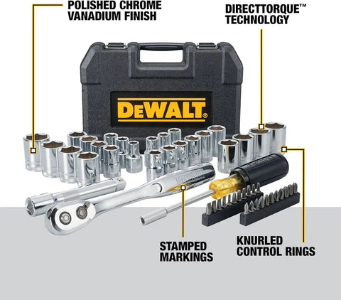 DEWALT 1/2 in Drive 49 Piece Mechanics Tool Set (DWMT45049)